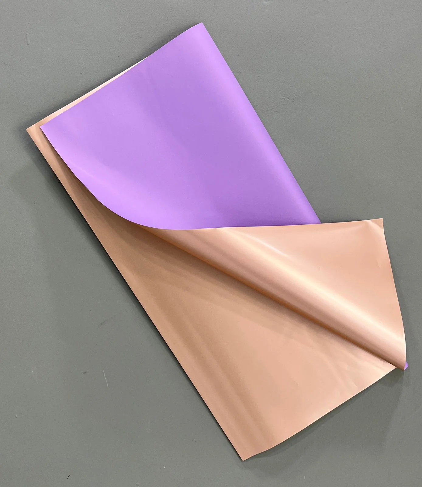 Kertas Bunga Cellophane Ungu Double Gold