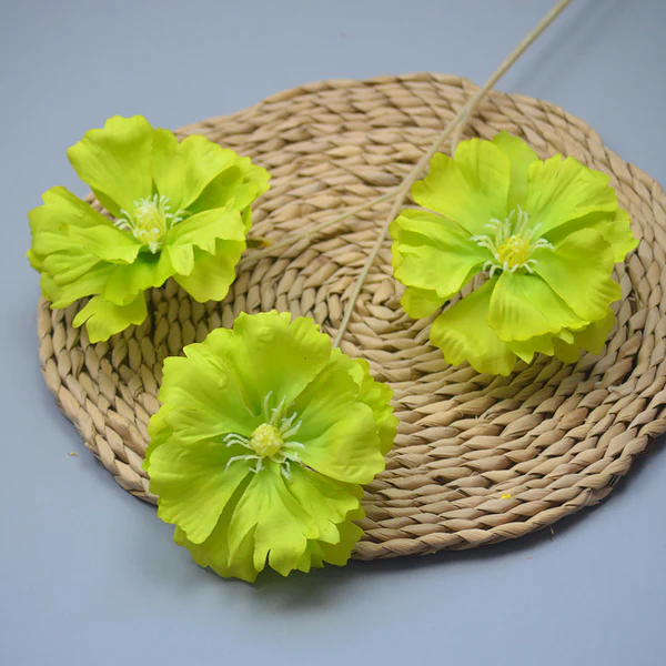 C16 Ranunculus butterfly 3 cabang hijau